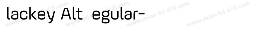 Blackey Alt Regular字体转换